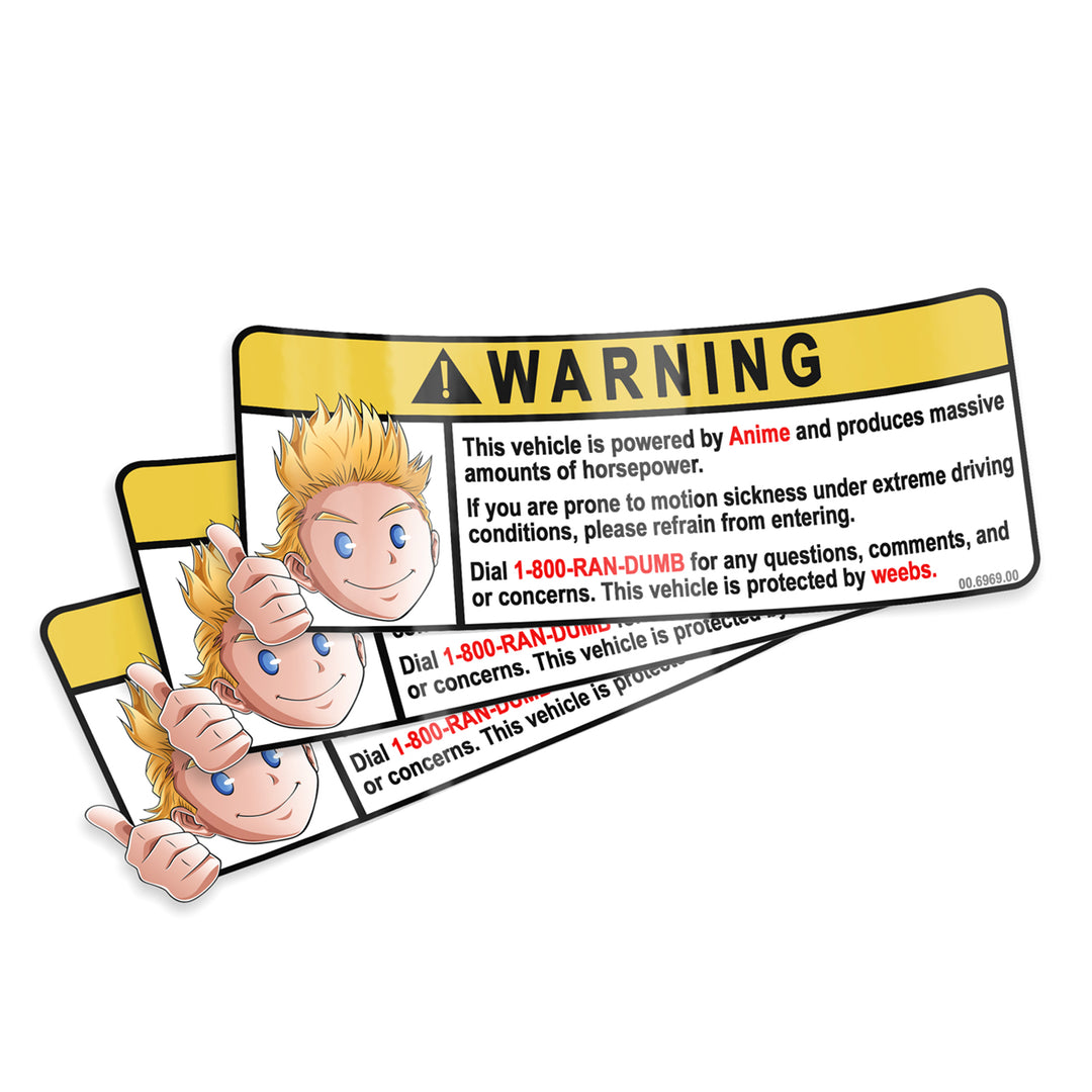WARNING! Sticker