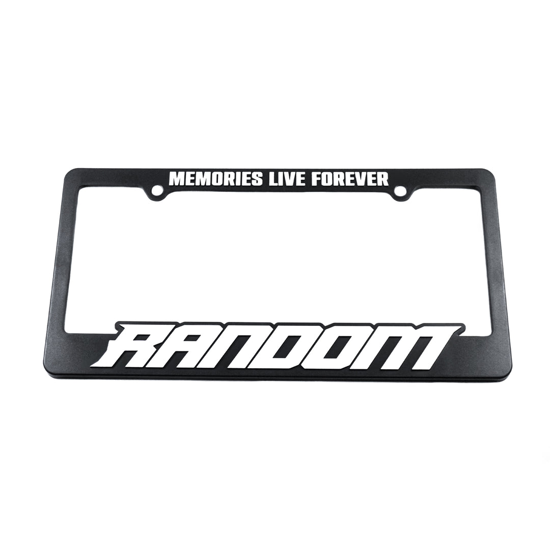 RANDOM LICENSE PLATE FRAME