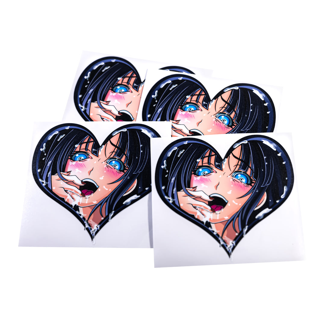 AHEGAO GOTH GIRL Sticker